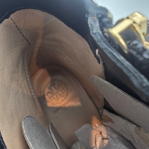 Tory Burch Leopard Calf Hair Ankle Boots Womens 6 Block Heel Bow Detail NWOT - Picture 10 of 10